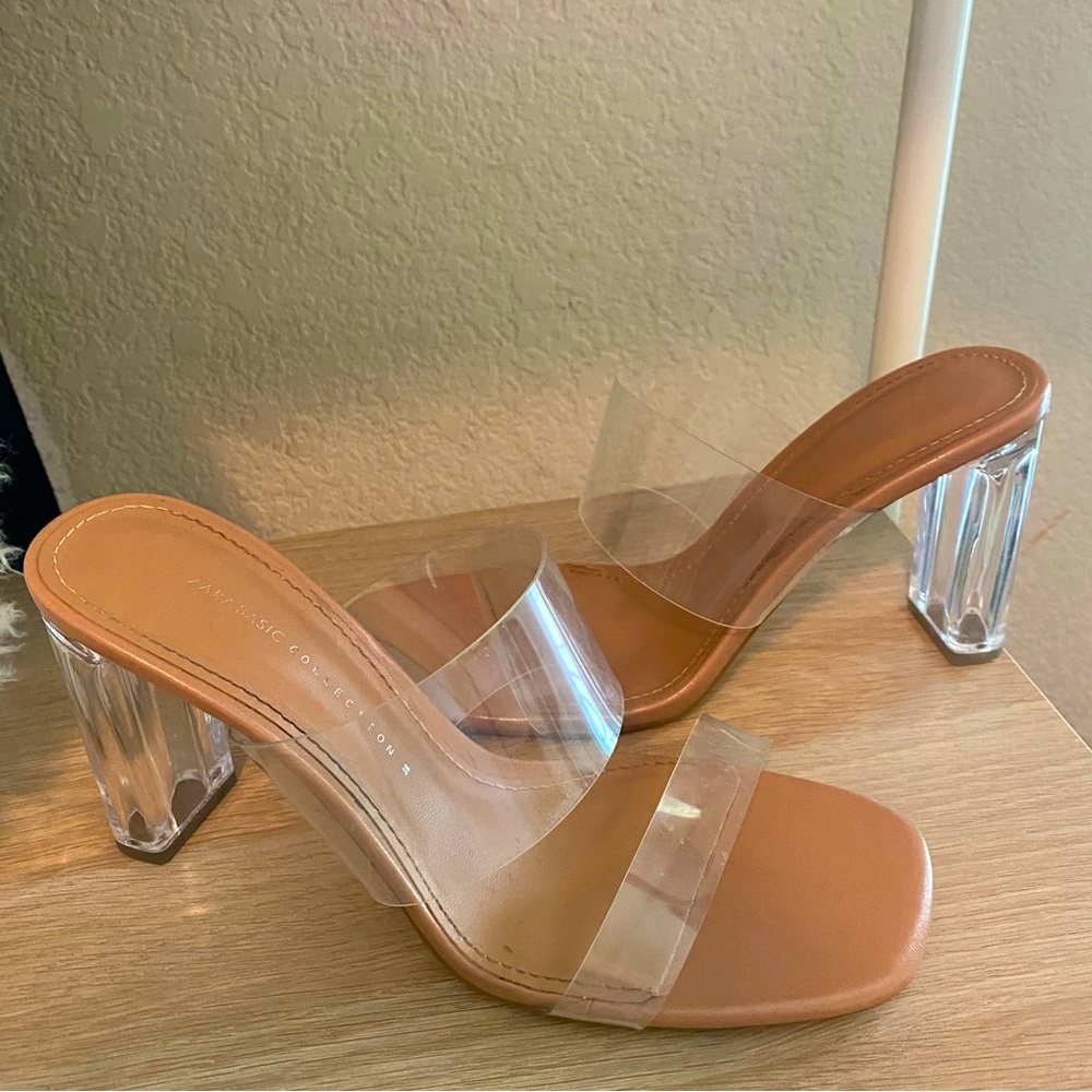 Zara clear heels Size 38